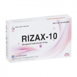 Rizax-10mg Davipharm 3 vỉ x 10 viên - Ðiều trị triệu chứng suy giảm trí nhớ