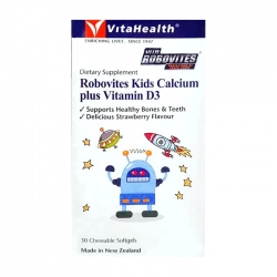 Robovites Kids Calcium Plus Vitamin D3 VitaHealth 30 viên