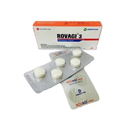 Rovagi 3 - Spiramycin 3 triệu đơn vị (M.I.U), Hộp 2 vỉ x 5 viên