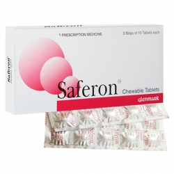 Viên nhai Saferon dự phòng và điều trị chứng thiếu máu thiếu sắt