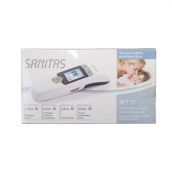 Nhiệt kế điện tử Sanitas SFT 77 của Đức 6 in 1 đo tai, trán, nước