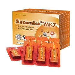 Saticalci Plus MK7 Meracine 15 ống x 10ml – Hỗ trợ xương răng chắc khoẻ