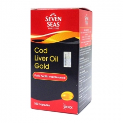 Dầu gan cá tuyết Seven Seas Cod Liver Oil Gold, 100 Viên