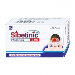 Sibetinic 5mg NIC 10 vỉ x 10 viên - Giảm đau nửa đầu