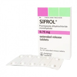 Sifrol 0.75mg Boehringer Ingelheim 3 vỉ x 10 viên - Điều trị bệnh Parkinson