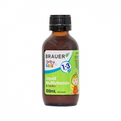Siro bổ sung Vitamin và khoáng chất Brauer Baby and Kids Liquid Multivitamin for Toddlers 100ml