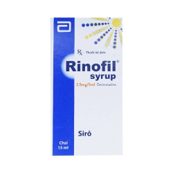 Rinofil Syrup 2.5mg/5ml 15ml - Siro trị viêm mũi dị ứng