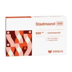 Stadmazol 500mg Stella 1 vỉ x 1 viên - Viên đặt phụ khoa