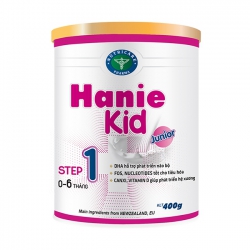 Sữa bột Hanie Kid 1 dành cho trẻ biếng ăn & suy dinh dưỡng 0-6 tháng tuổi, 400g