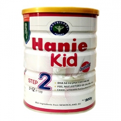 Sữa bột Hanie Kid 2 dành cho trẻ biếng ăn 6-12 tháng, 900g