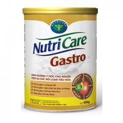 Sữa bột Nutricare Gastro cho người viêm dạ dày, rối loạn tiêu hoá, 400g