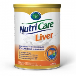 Sữa bột Nutricare Liver dinh dưỡng y học chuyên biệt cải thiện chức năng gan, 400g