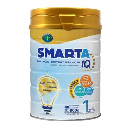 Sữa bột SMARTA IQ 1 hỗ trợ phát triển não bộ & dinh dưỡng cho bé 0-6 tháng tuổi, 900g