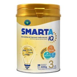 Sữa bột SMARTA IQ 3 hỗ trợ phát triển não bộ & dinh dưỡng cho bé 1-3 tuổi, 400g