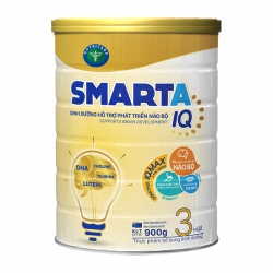 Sữa bột SMARTA IQ 3 hỗ trợ phát triển não bộ & dinh dưỡng cho bé 1-3 tuổi, 900g