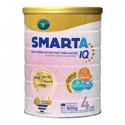Sữa bột SMARTA IQ 4 hỗ trợ phát triển não bộ & dinh dưỡng cho bé 3-10 tuổi, 900g