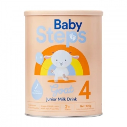 Sữa dê Junior Milk Drink 4 Baby Steps 900g -  Giúp trẻ phát triển não bộ