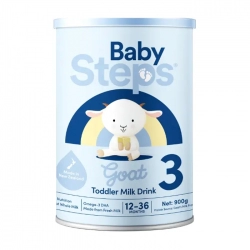 Sữa dê Toddler Milk Drink 3 Baby Steps 900g -  Giúp trẻ phát triển não bộ
