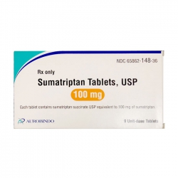 Thuốc Sumatriptan tablets 100mg, Hộp 9 viên