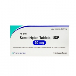 Thuốc Sumatriptan tablets 50mg, Hộp 9 viên