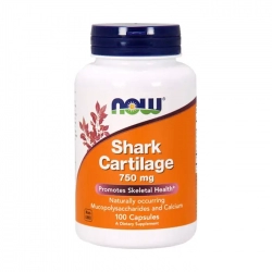Sụn cá mập Now Shark Cartilage 750mg, Chai 100 viên