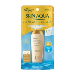 Sunplay Skin Aqua Clear White CC Milk Rohto Mentholatum 25g - Sữa chống nắng