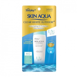 Sunplay Skin Aqua Clear White Outdoor+ Rohto Mentholatum 30g - Gel chống nắng