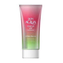 Sunplay Skin Aqua Tone Up UV Essence Happiness Aura (Rose) Rohto Mentholatum 50g - Tinh chất chống nắng