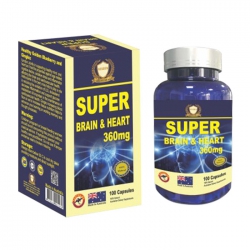 Super Brain & Heart 360mg Healthy Golden 100 viên - Viên uống bổ não