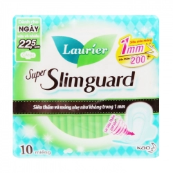 Super Slimguard Laurier 10 miếng ( có cánh)