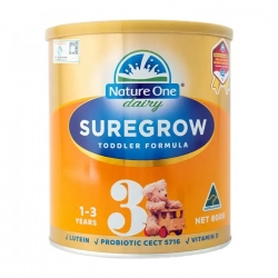 Suregrow Toddler Formula 3 Nature One Dairy 600g - Hỗ trợ phát triển chiều cao