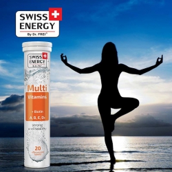 Thực Phẩm Bảo Vệ Sức Khoẻ Viên sủi Swiss Energy Multivitamins + Biotin (20 Viên/Lọ)