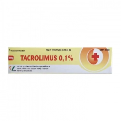 Tacrolimus 0.1% VCP 10g - Điều trị viêm da dị ứng
