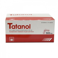 TATANOL 500mg (caplet) - Acetaminophen 500mg