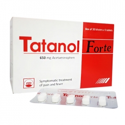 Tatanol Forte 650mg Pymepharco  30 vỉ x 5 viên