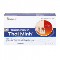 Thống Phong Thái Minh 2 vỉ x 10 viên - Hỗ trợ giảm Acid Uric máu