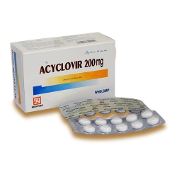 Thuốc Acyclovir 200mg Nadyphar, Hộp 100 viên