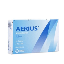 Thuốc chống dị ứng Aerius Desloratidin 5mg, Hộp 10 viên