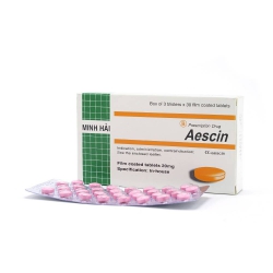 Thuốc giãn tĩnh mạch Aescin - Escin 20mg, Hộp 90 viên