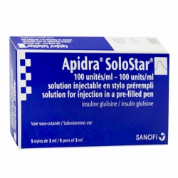Apidra Solostar 300IU/3ml Sanofi