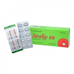 Thuốc Atorlip 20mg DHG, Hộp 30 viên