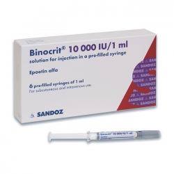 Thuốc Binocrit 10,000 IU/1ml, Hộp 6 bơm tiêm