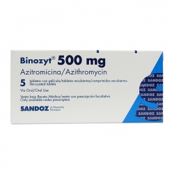 Thuốc Binozyt 500mg, Hộp 3 viên