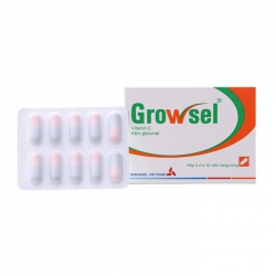 Thuốc bổ sung vitamin C và kẽm Growsel | Hộp 3 vỉ x 10 viên