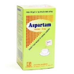 Thuốc bột uống Aspartam, Hộp 50 gói x 1g ( Pharmedic )
