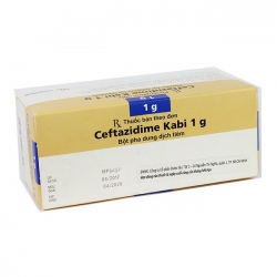 Thuốc Ceftazidime Kabi 1g, Hộp 10 lọ