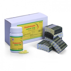 Thuốc chống dị ứng Clorpheniramin 4mg Domesco (Vỉ)