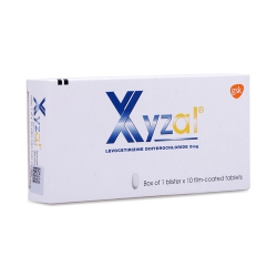 Thuốc chống dị ứng Xyzal 5Mg | Hộp 1 vỉ x 10 viên