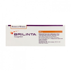 Thuốc chống đông Brilinta Ticagrelor 90mg, Hộp 60 viên