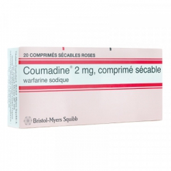 Thuốc Coumadine 2 mg, Hộp 2 Vỉ x 10 Viên